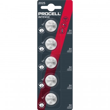 Procell Intense CR2025 5BL ličio baterijos 5 vnt.